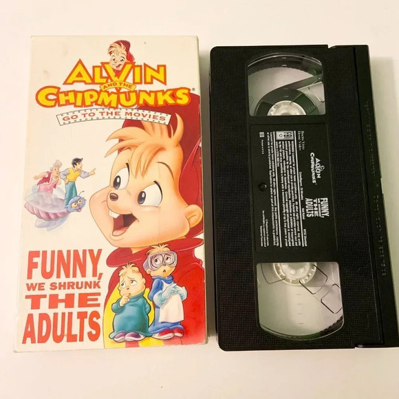 Lot of 2 Alvin and the Chipmunks VHS Tapes Go to the Movies Batmunk - Picture 7 of 10